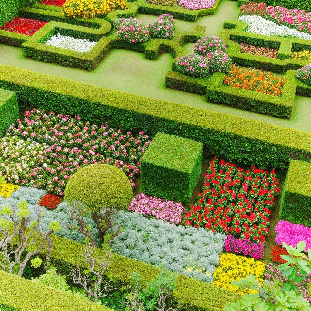 Jardin magnifique et luxuriant